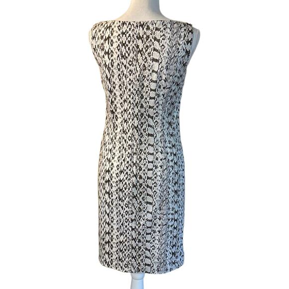 Not For Sale MaxMara Dress Women 8‎ Brown Sheath Snake Print Reptile Designer - Picture 3 of 5